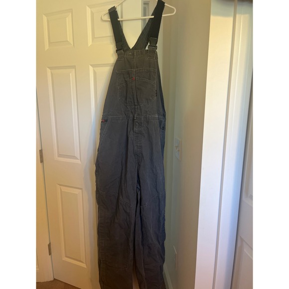 Ariat FR Work Overalls Flame Resistant Gray Cotton Blend Mens Large X Tall - Picture 1 of 3